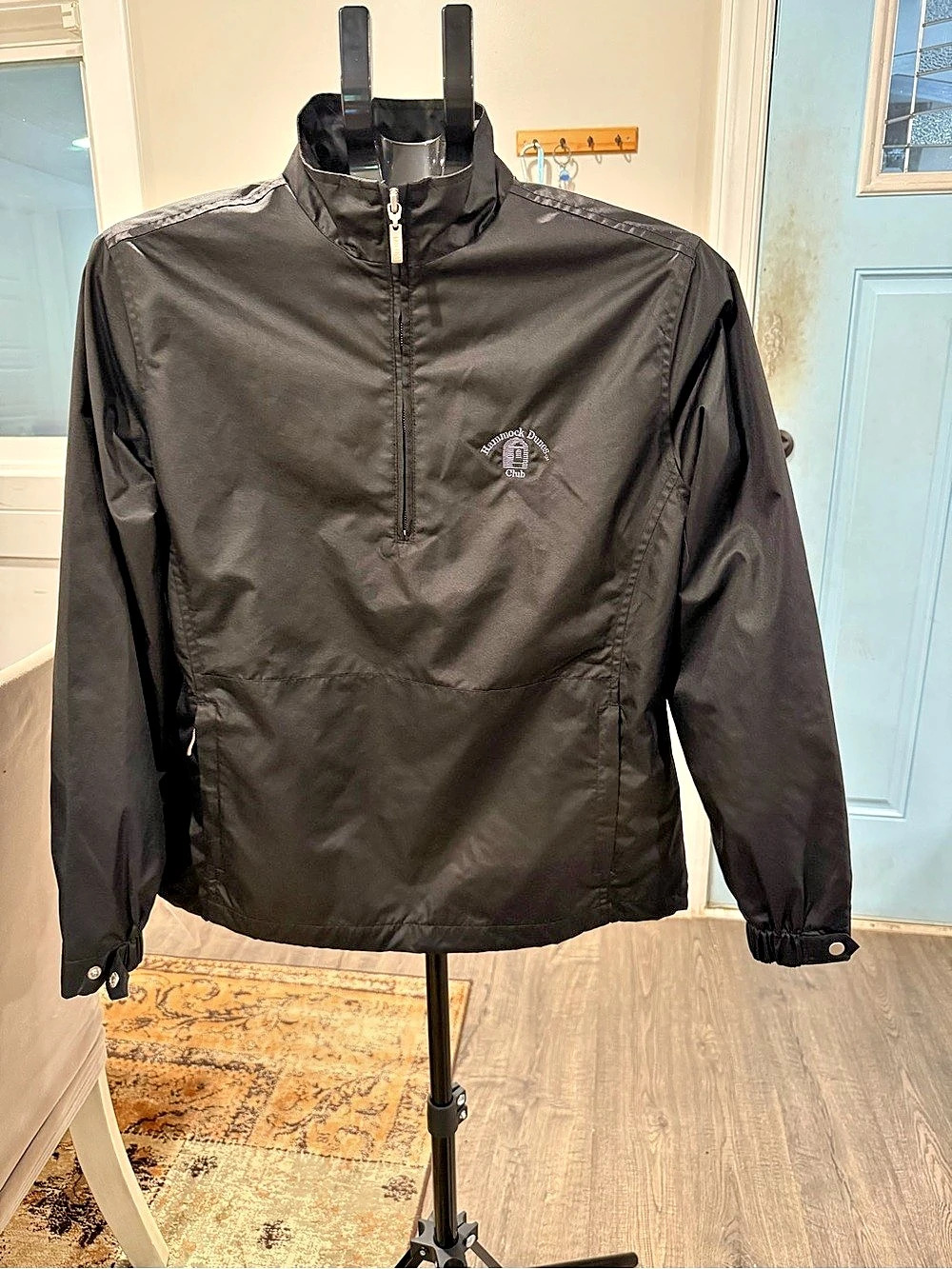 Kate Lord Women's Black Golf Quarter Zip Windbreaker Jacket